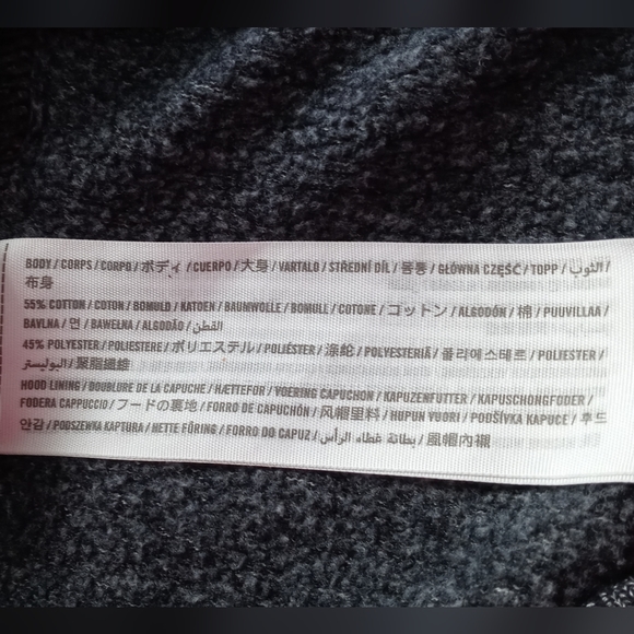 ABERCROMBIE & FITCH BOYS' GRAY BLACK PULLOVER SWEATER- HOODIE .SIZE 13/14 - Picture 10 of 13